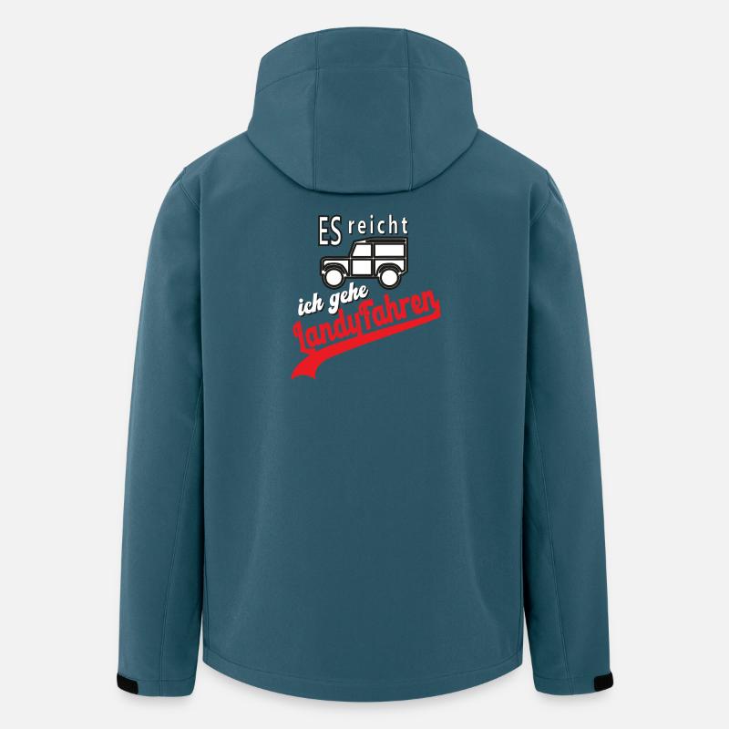 Landy Defender Super Geschenk papa - Recycelte Männer Softshell-Jacke von Stanley/Stella - Dunkles Petrol