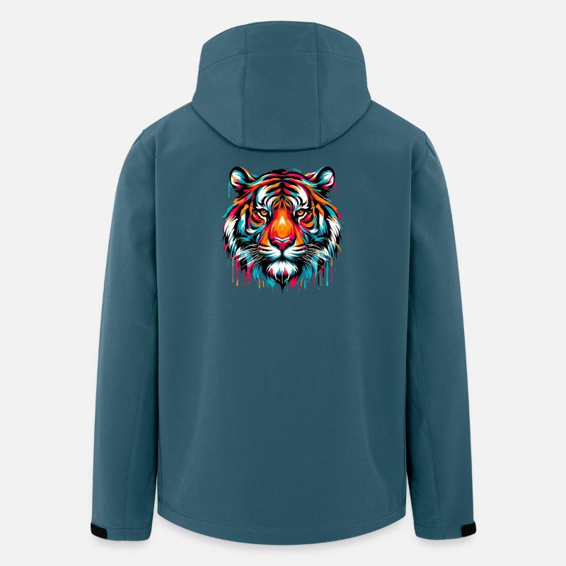 Tigre - Veste softshell homme en polyester recyclé Stanley/Stella - bleu pétrole foncé
