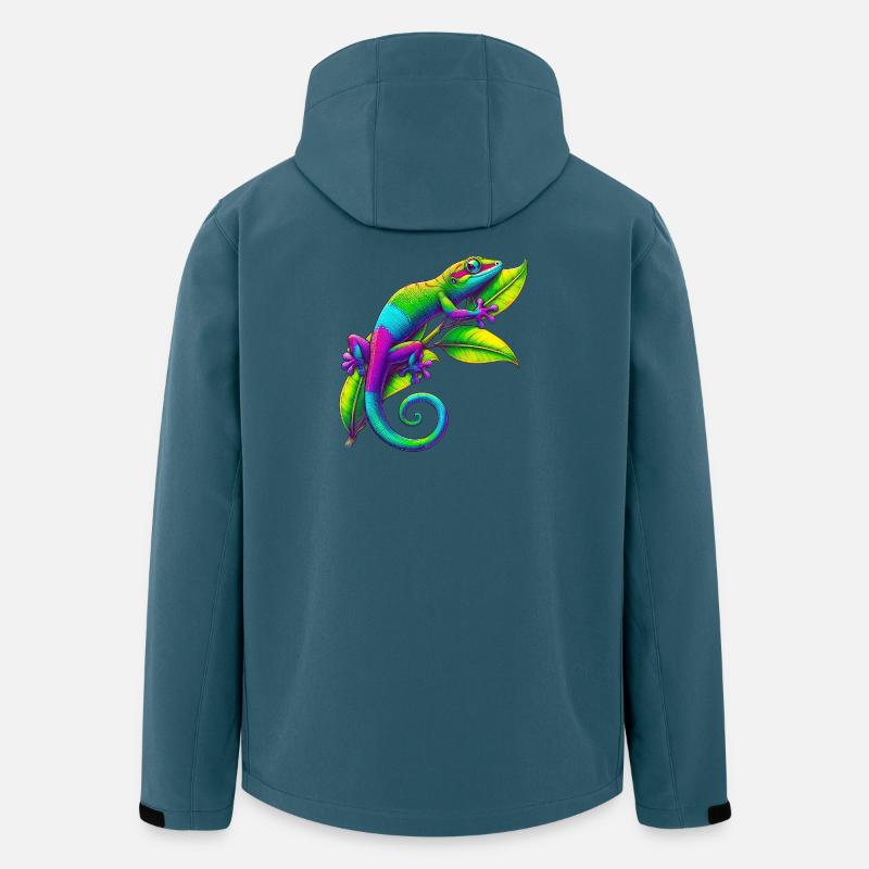 Gecko - Veste softshell homme en polyester recyclé Stanley/Stella - bleu pétrole foncé