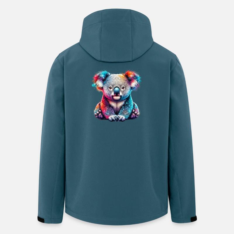Koala - Veste softshell homme en polyester recyclé Stanley/Stella - bleu pétrole foncé