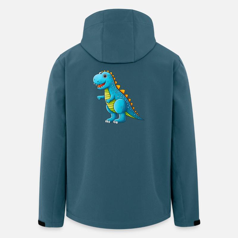 Dino Mania - Recycelte Männer Softshell-Jacke von Stanley/Stella - Dunkles Petrol