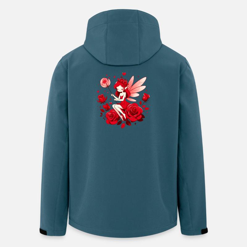 Fée de l’Amour - Veste softshell homme en polyester recyclé Stanley/Stella - bleu pétrole foncé