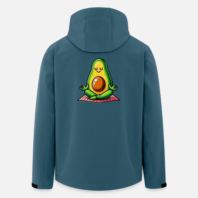 Avocado in Meditation - Recycelte Männer Softshell-Jacke von Stanley/Stella - Dunkles Petrol