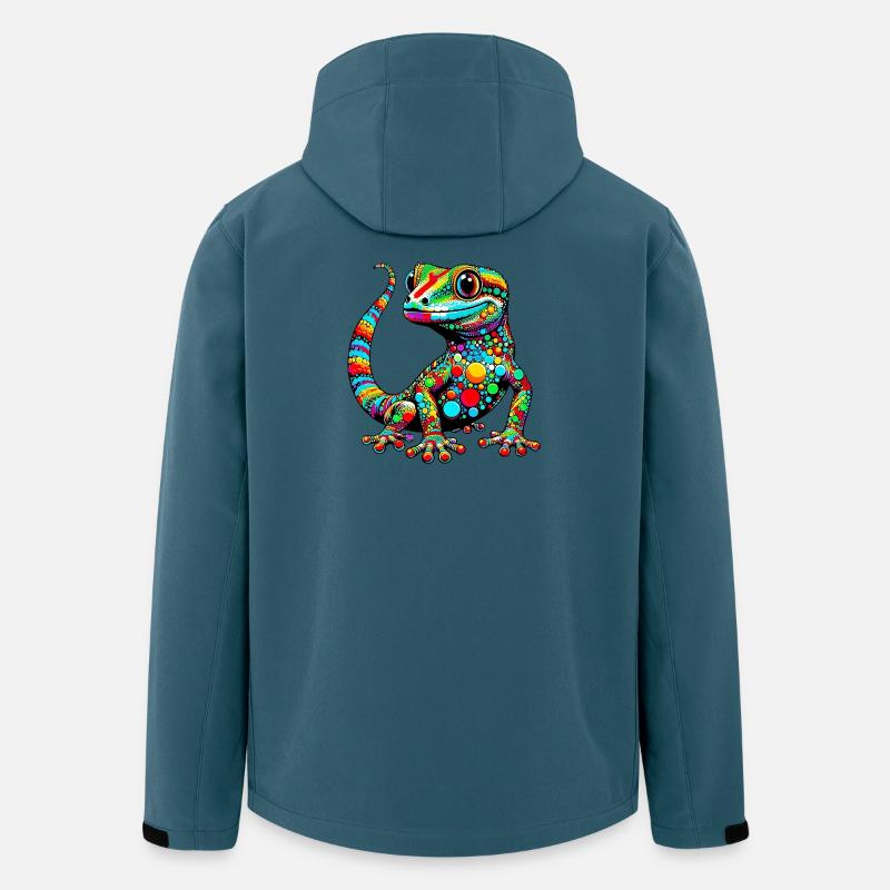Gecko - Recycelte Männer Softshell-Jacke von Stanley/Stella - Dunkles Petrol