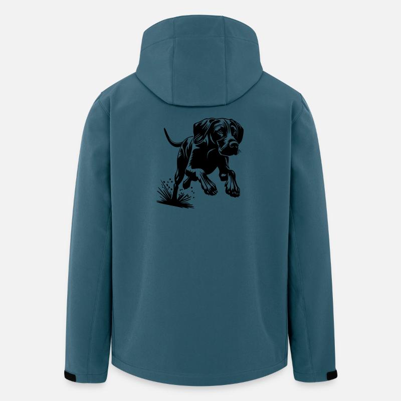 Magyar Vizsla - Recycelte Männer Softshell-Jacke von Stanley/Stella - Dunkles Petrol