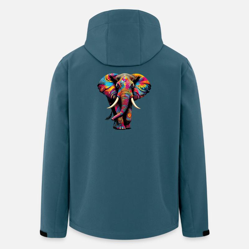 Elefant - Recycelte Männer Softshell-Jacke von Stanley/Stella - Dunkles Petrol