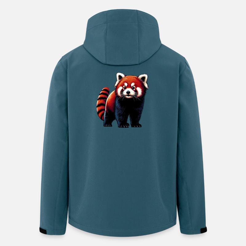 Kleiner Panda - Recycelte Männer Softshell-Jacke von Stanley/Stella - Dunkles Petrol