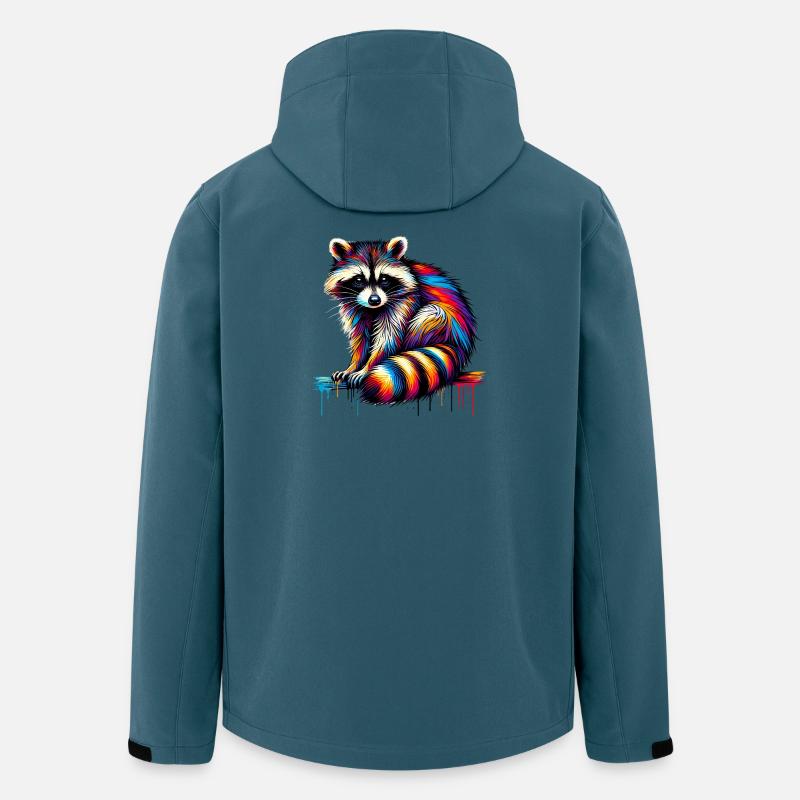 Waschbär - Recycelte Männer Softshell-Jacke von Stanley/Stella - Dunkles Petrol