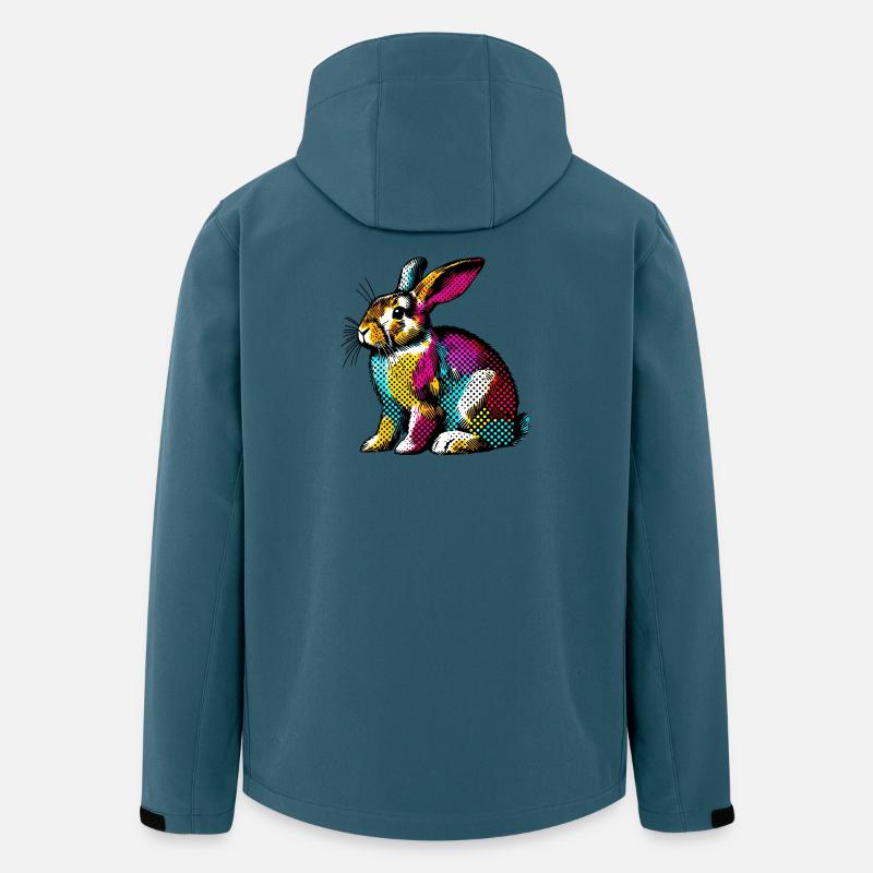 Kaninchen - Recycelte Männer Softshell-Jacke von Stanley/Stella - Dunkles Petrol