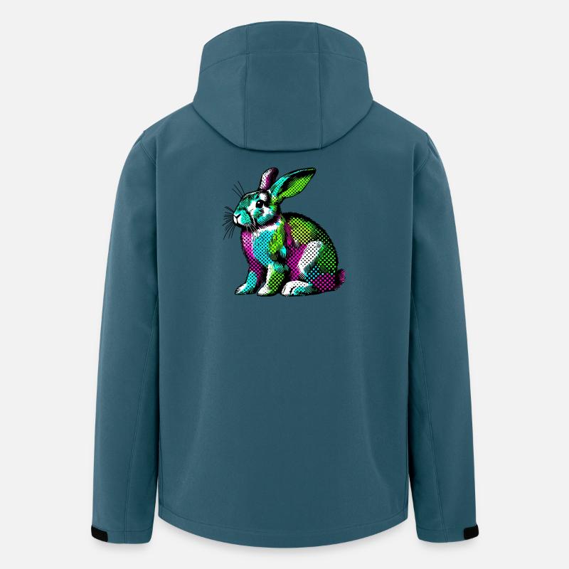 Kaninchen - Recycelte Männer Softshell-Jacke von Stanley/Stella - Dunkles Petrol