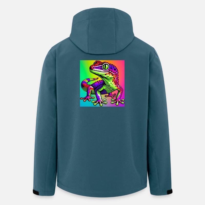 Gecko - Recycelte Männer Softshell-Jacke von Stanley/Stella - Dunkles Petrol