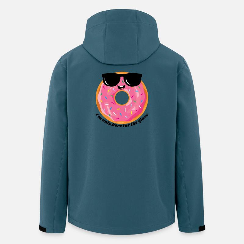 Pink Donut mit Sonnenbrille - Recycelte Männer Softshell-Jacke von Stanley/Stella - Dunkles Petrol