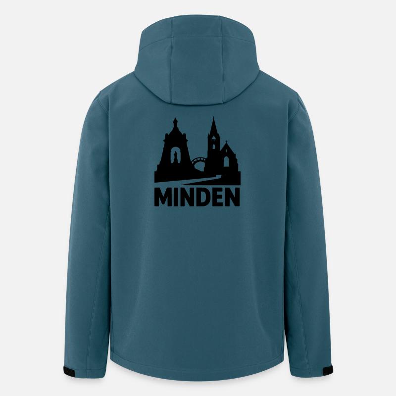 minden westfalen silhouette - Recycelte Männer Softshell-Jacke von Stanley/Stella - Dunkles Petrol