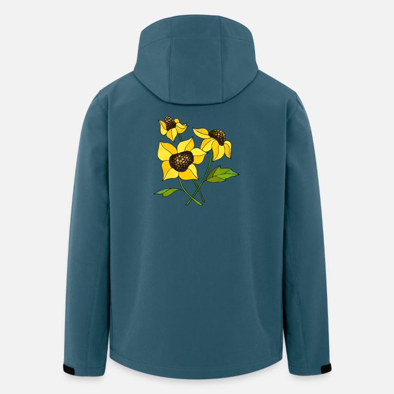 Flowers - Men’s Recycled Softshell Jacket by Stanley/Stella - stargazer