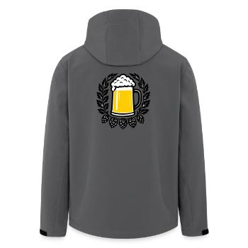 Bier - Men’s Recycled Softshell Jacket by Stanley/Stella - stargazer - Back - AI Model Male 185 light (185cm)