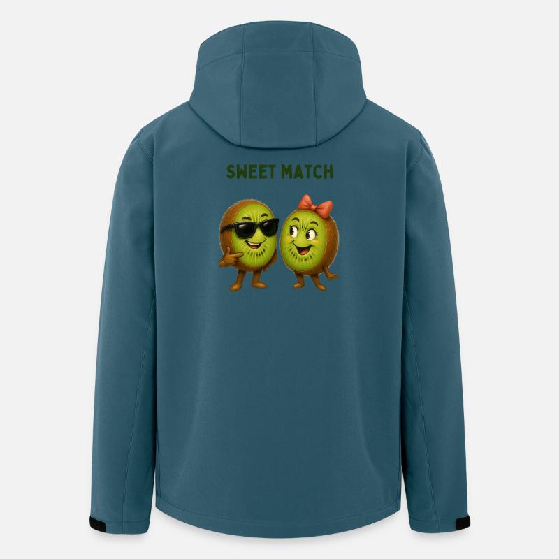 Sweet Match Kiwi Duo - Recycelte Männer Softshell-Jacke von Stanley/Stella - Dunkles Petrol