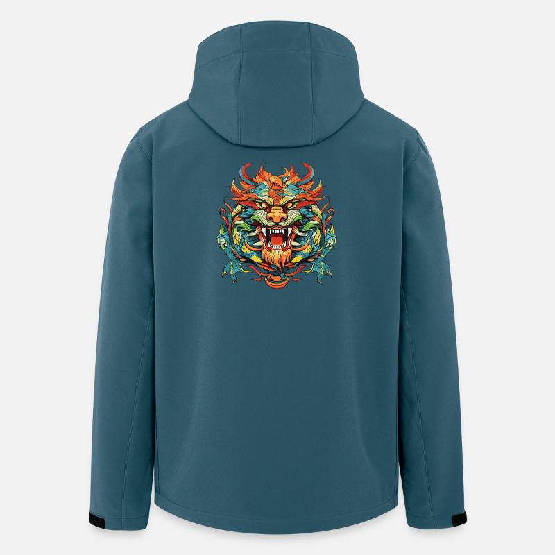 Dragon Comic China - Veste softshell homme en polyester recyclé Discoverer Stanley/Stella - bleu pétrole foncé