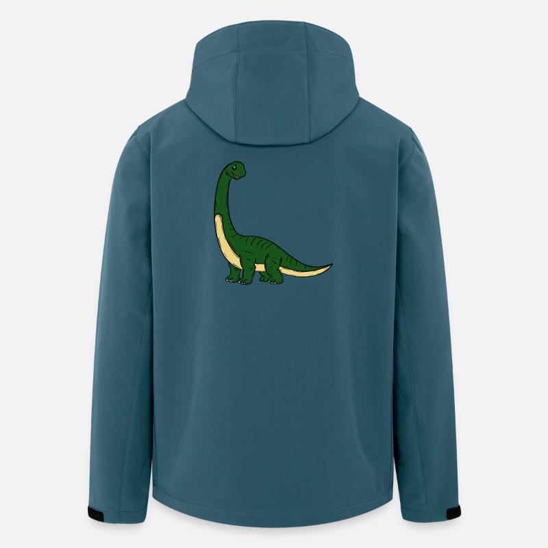  Dino - Recycelte Männer Softshell-Jacke von Stanley/Stella - Dunkles Petrol