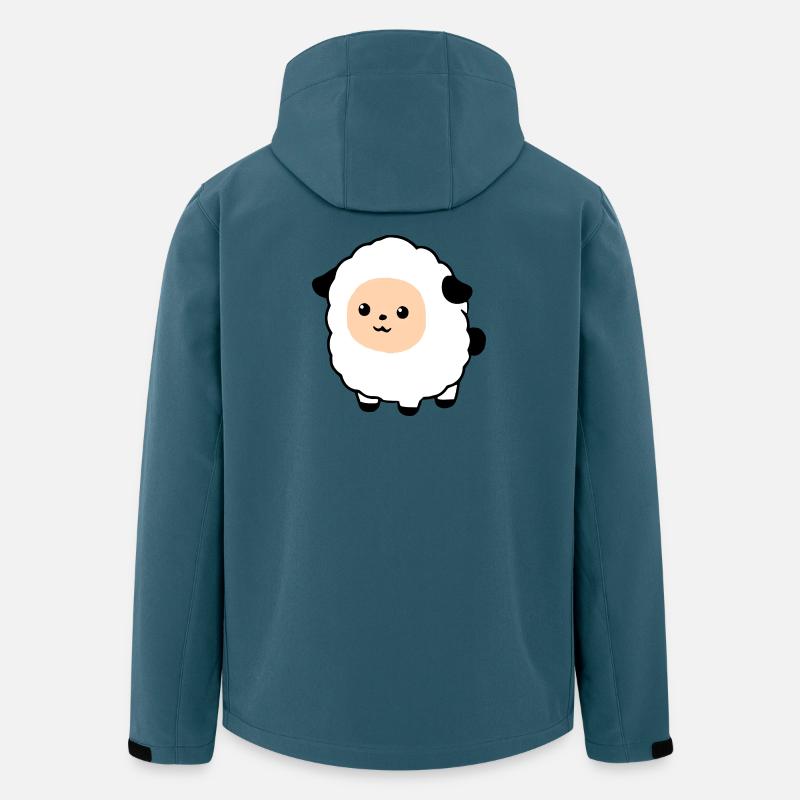 Schaf Schäfchen Lamm - Recycelte Männer Softshell-Jacke von Stanley/Stella - Dunkles Petrol