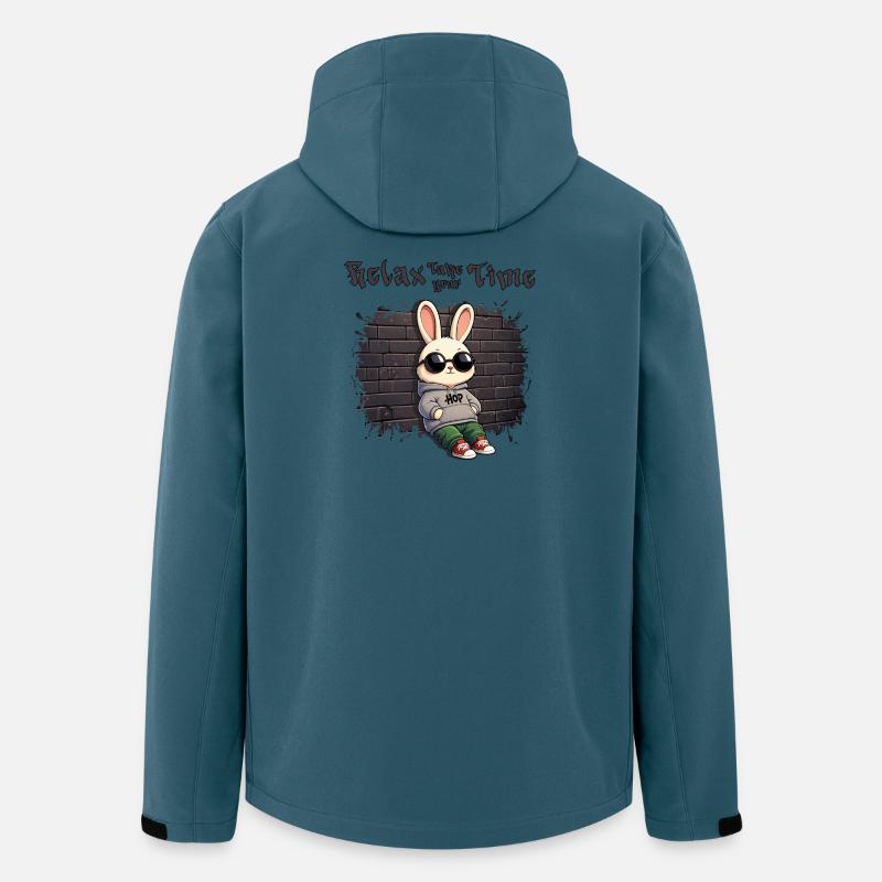 Bunny Urban - Recycelte Männer Softshell-Jacke von Stanley/Stella - Dunkles Petrol