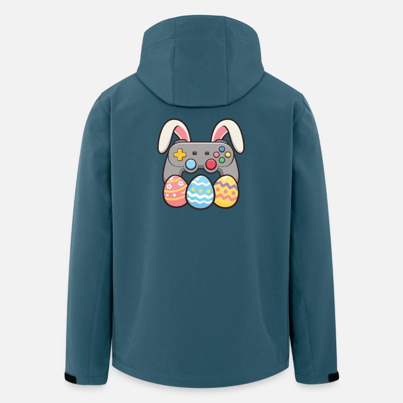 Bunny Gaming Controller Easter Gamer Spaß - Recycelte Männer Softshell-Jacke von Stanley/Stella - Dunkles Petrol