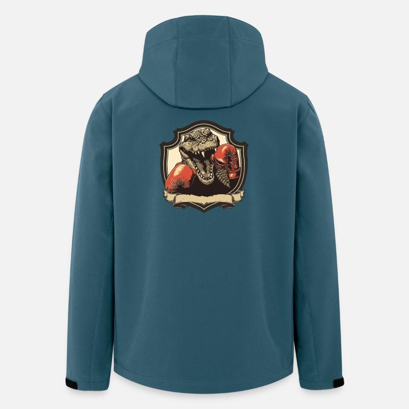 Alligator Boxer MMA - Recycelte Männer Softshell-Jacke von Stanley/Stella - Dunkles Petrol