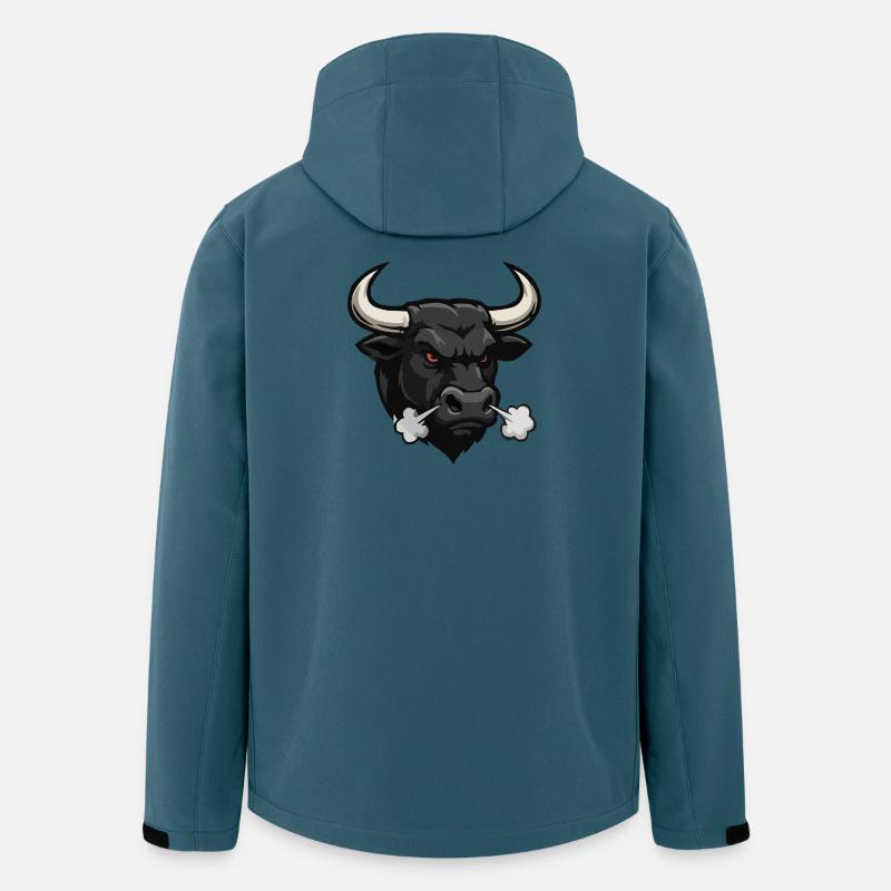 Fumée de Taureau Sombre - Veste softshell homme en polyester recyclé Stanley/Stella - bleu pétrole foncé