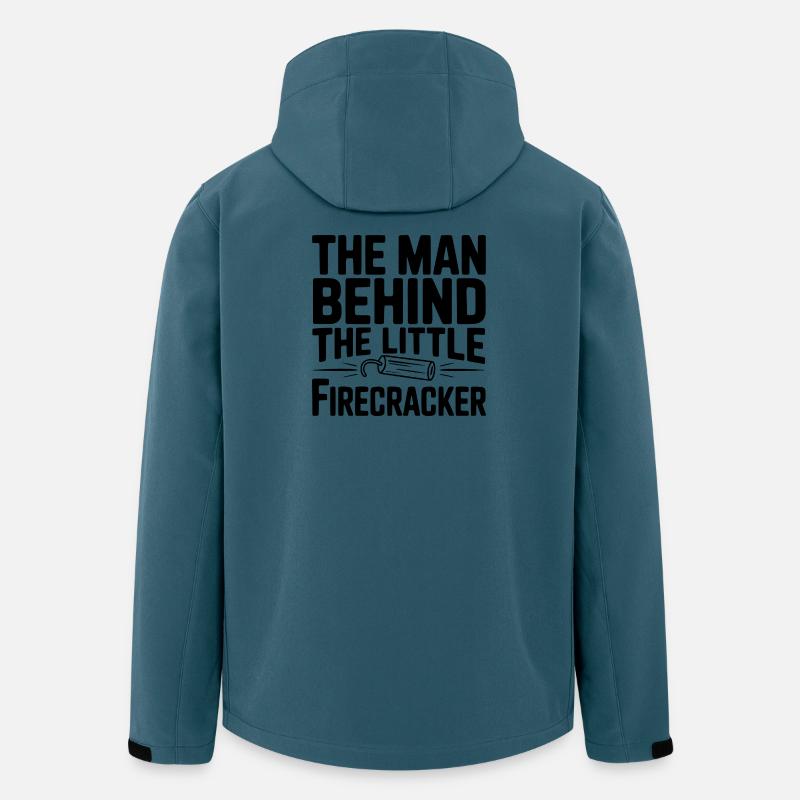 Der Mann hinter dem kleinen Feuerwerkskörper - Recycelte Männer Softshell-Jacke von Stanley/Stella - Dunkles Petrol