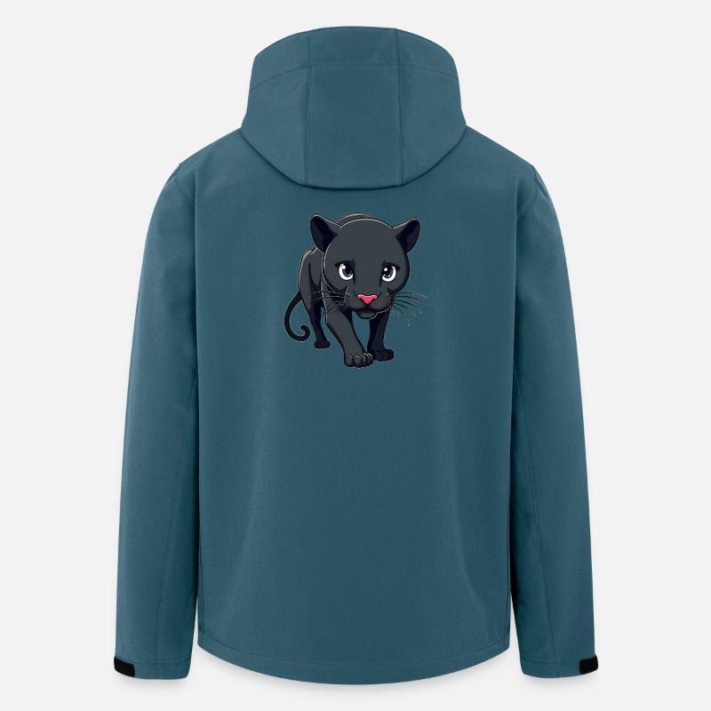 Panther - Recycelte Männer Softshell-Jacke von Stanley/Stella - Dunkles Petrol