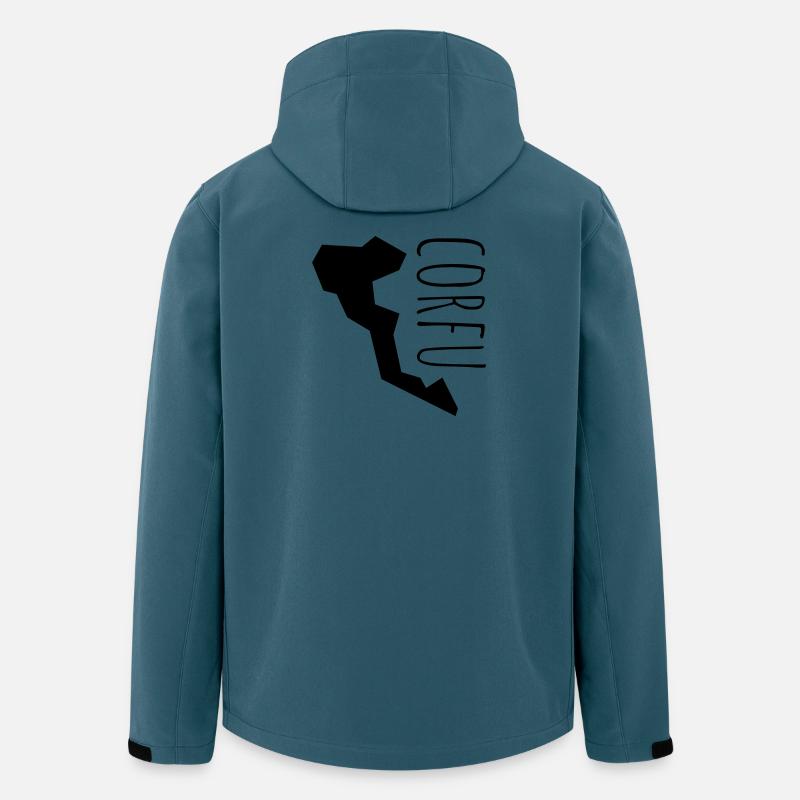 corfu - Veste softshell homme en polyester recyclé Stanley/Stella - bleu pétrole foncé