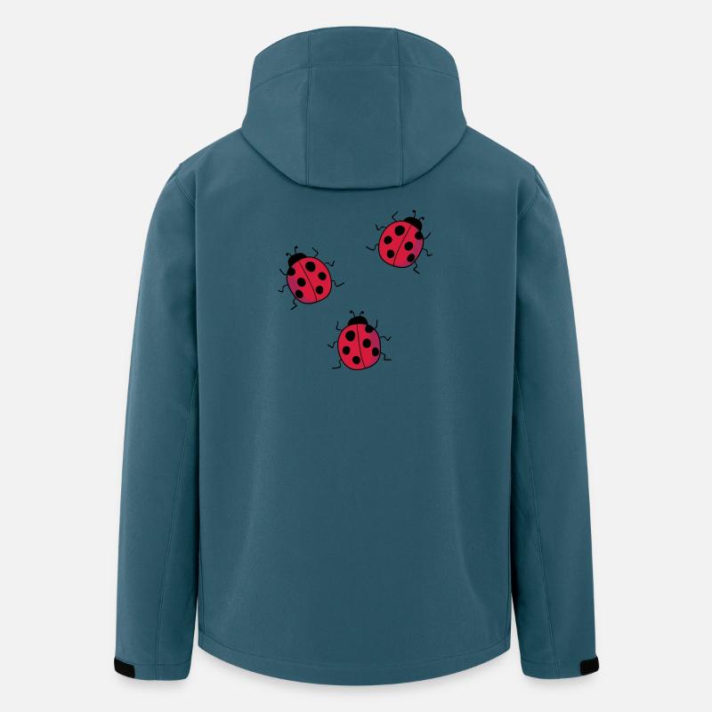 Marienkäfer - Recycelte Männer Softshell-Jacke von Stanley/Stella - Dunkles Petrol