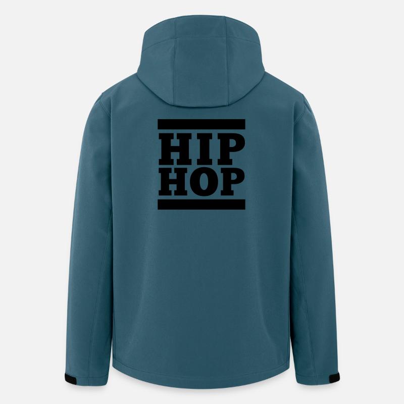 HIP HOP, Das hat mit Hip Hop nichts zu tun - Recycelte Männer Softshell-Jacke von Stanley/Stella - Dunkles Petrol