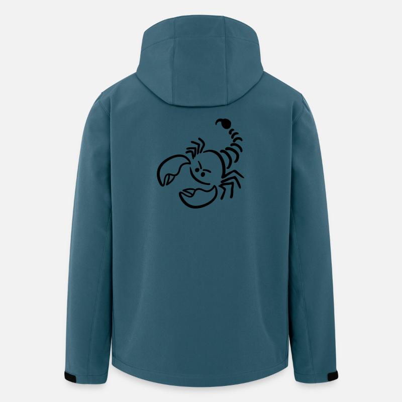 Skorpion - Recycelte Männer Softshell-Jacke von Stanley/Stella - Dunkles Petrol