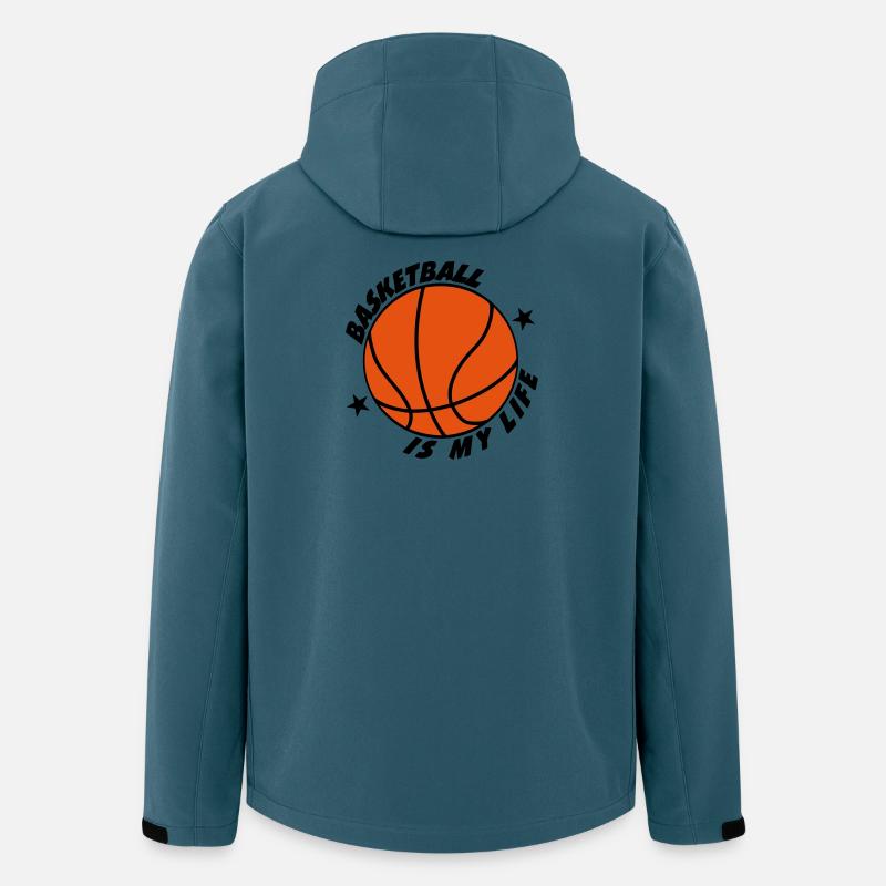 Basketball - Recycelte Männer Softshell-Jacke von Stanley/Stella - Dunkles Petrol