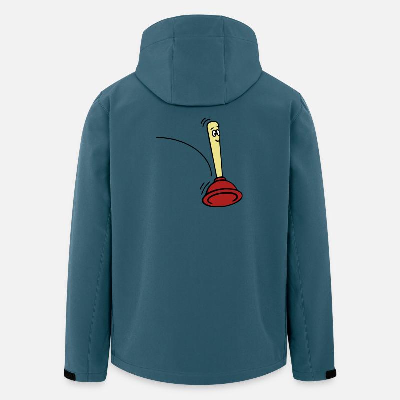 Jumping Pömpel - Recycelte Männer Softshell-Jacke von Stanley/Stella - Dunkles Petrol