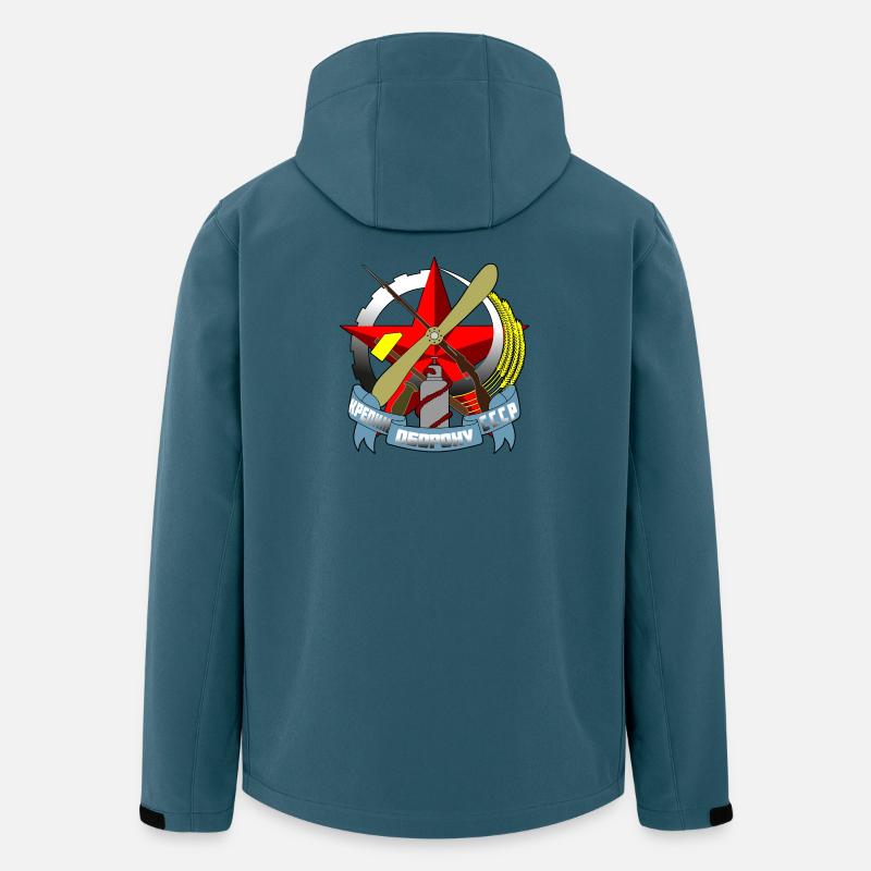 Russland - Recycelte Männer Softshell-Jacke von Stanley/Stella - Dunkles Petrol