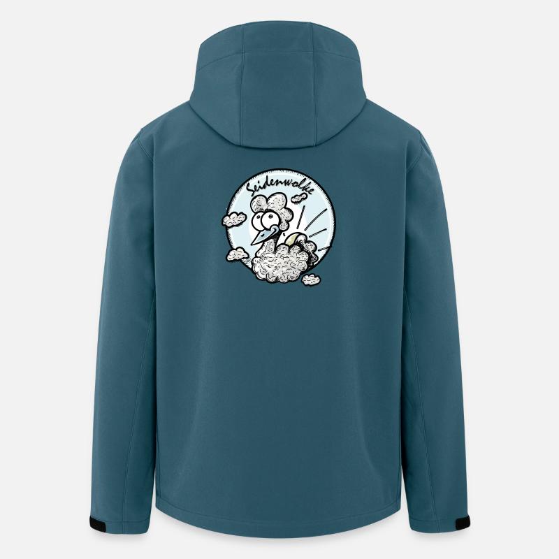 Seidenwolke - Recycelte Männer Softshell-Jacke von Stanley/Stella - Dunkles Petrol