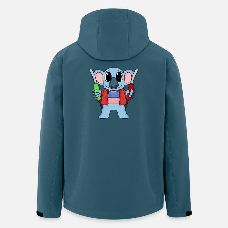 Tankwart Koala Tankstelle - Recycelte Männer Softshell-Jacke von Stanley/Stella - Dunkles Petrol