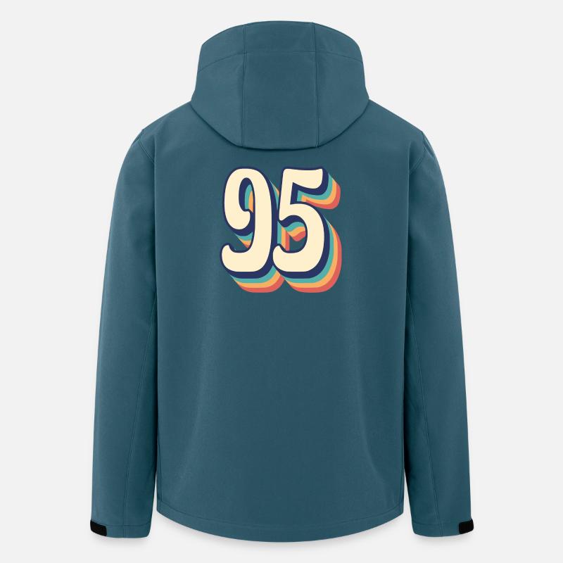 Vintage Retro T-Shirt Number 95 Ninety Five - Men’s Recycled Softshell Jacket by Stanley/Stella - stargazer