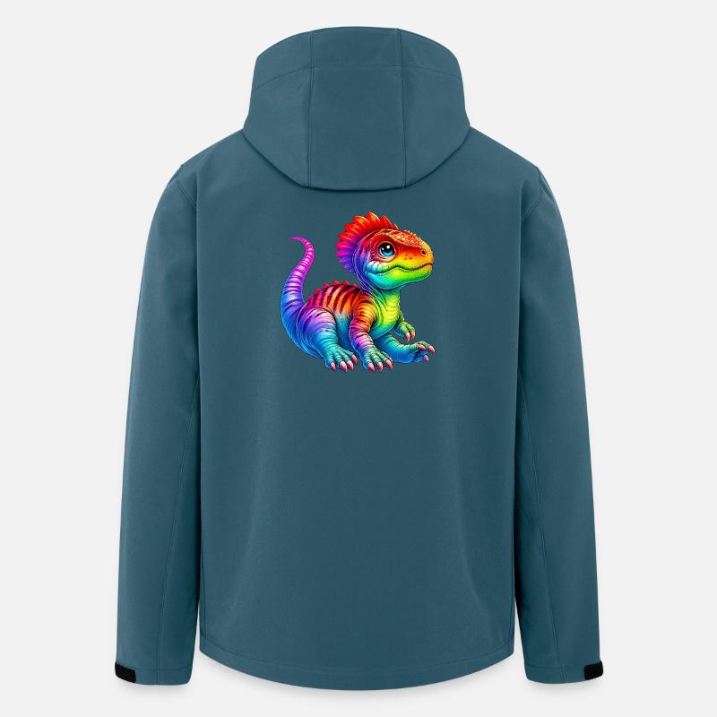 Dinosaure - Veste softshell homme en polyester recyclé Stanley/Stella - bleu pétrole foncé