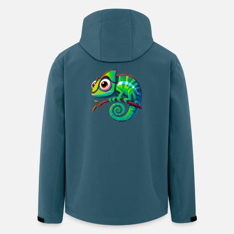Chamäleon - Recycelte Männer Softshell-Jacke von Stanley/Stella - Dunkles Petrol
