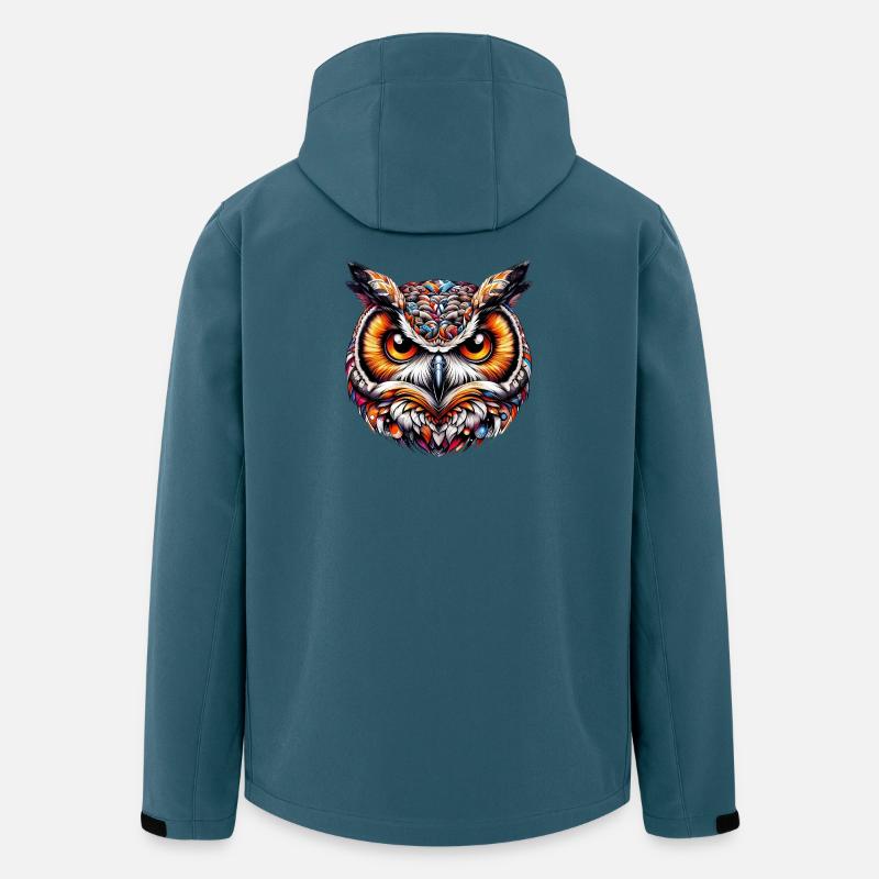Hibou - Veste softshell homme en polyester recyclé Stanley/Stella - bleu pétrole foncé