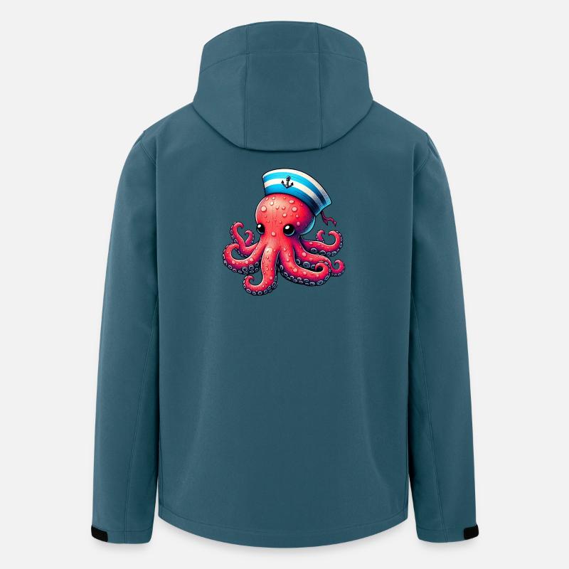 Krake - Recycelte Männer Softshell-Jacke von Stanley/Stella - Dunkles Petrol