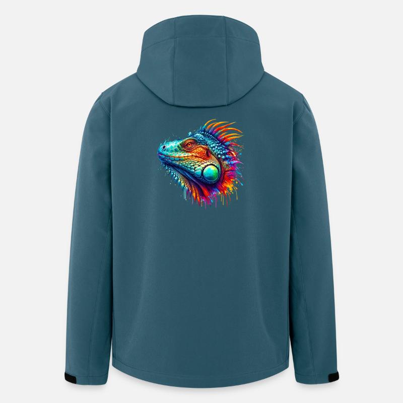 Leguan - Recycelte Männer Softshell-Jacke von Stanley/Stella - Dunkles Petrol