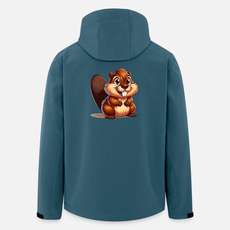 Bieber - Recycelte Männer Softshell-Jacke von Stanley/Stella - Dunkles Petrol