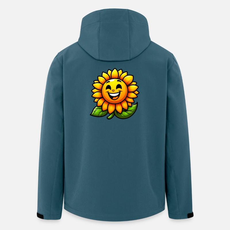 Sonnenblume - Recycelte Männer Softshell-Jacke von Stanley/Stella - Dunkles Petrol