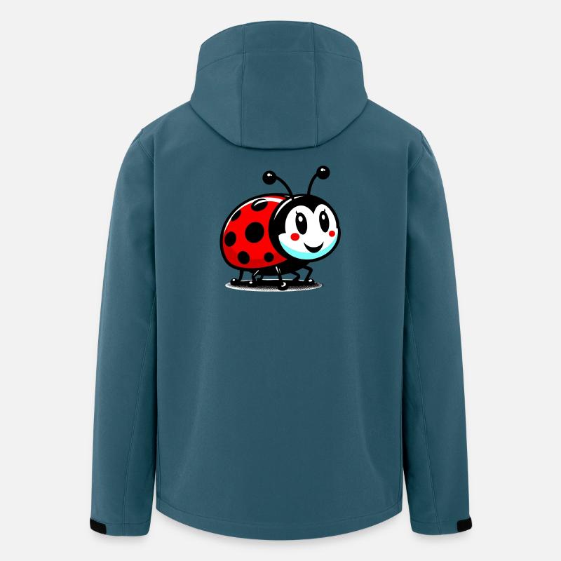 Marienkäfer - Recycelte Männer Softshell-Jacke von Stanley/Stella - Dunkles Petrol