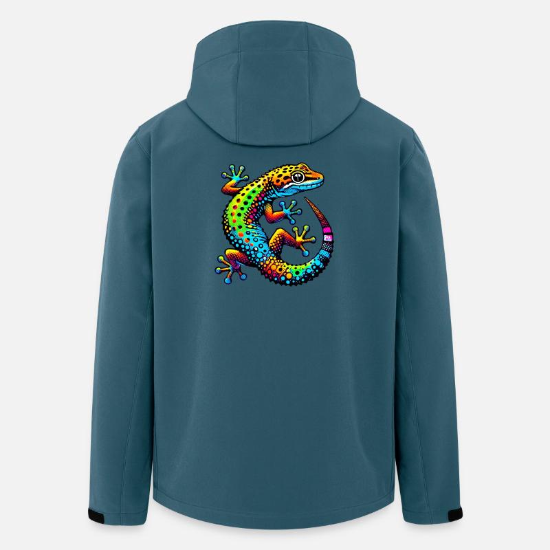 Gecko - Recycelte Männer Softshell-Jacke von Stanley/Stella - Dunkles Petrol