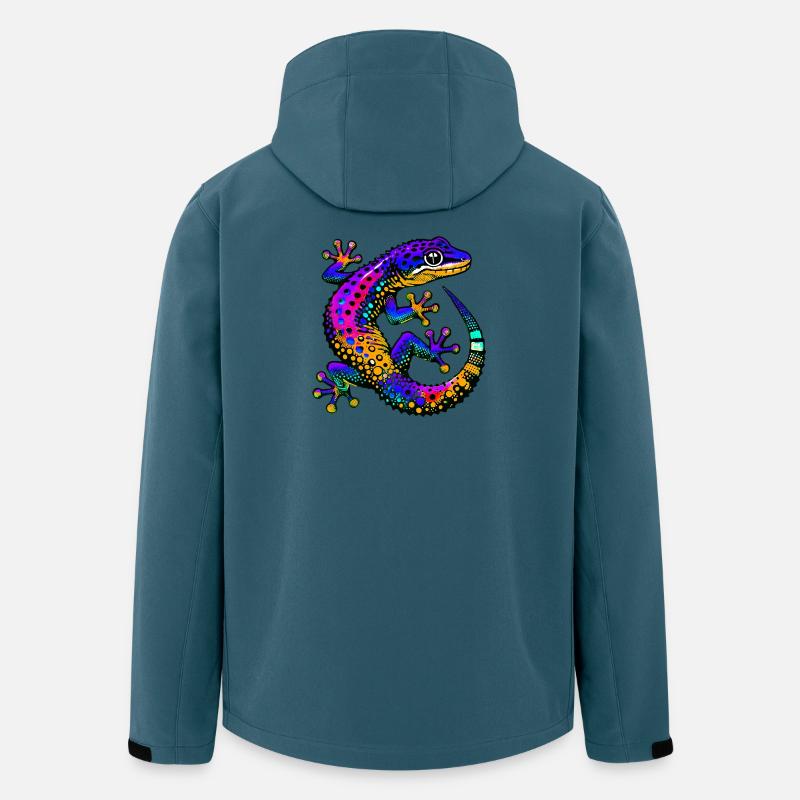 Gecko - Recycelte Männer Softshell-Jacke von Stanley/Stella - Dunkles Petrol