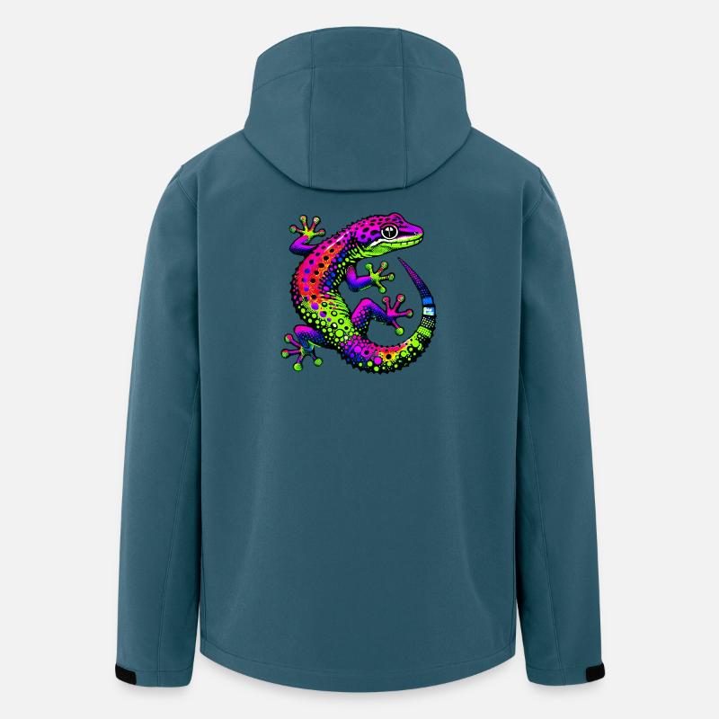 Gecko - Veste softshell homme en polyester recyclé Stanley/Stella - bleu pétrole foncé